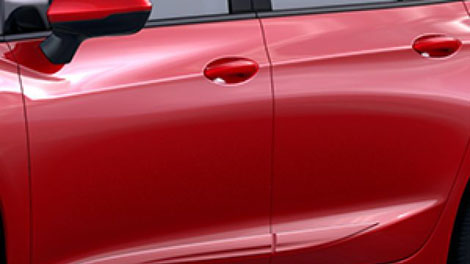 2018 Chevrolet Cruze Front and Rear Door Body Moldings in Glory Red