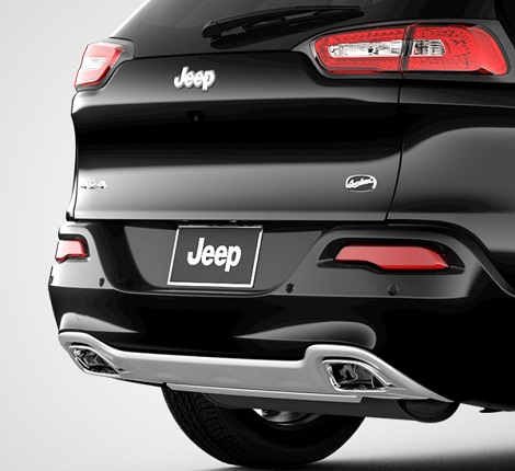 2018 Jeep Cherokee Dual Chrome Exhaust Tips
