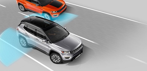 2018 Jeep Compass BLIND SPOT MONITORING SAFEGUARDING